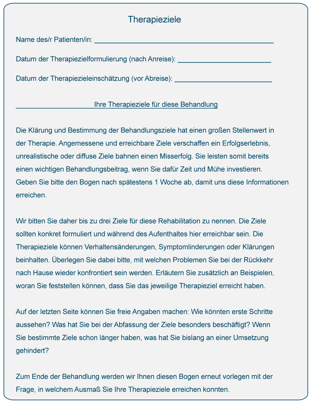 Praxisbeispiel 5a: Einführung in die Reha-Zielarbeit