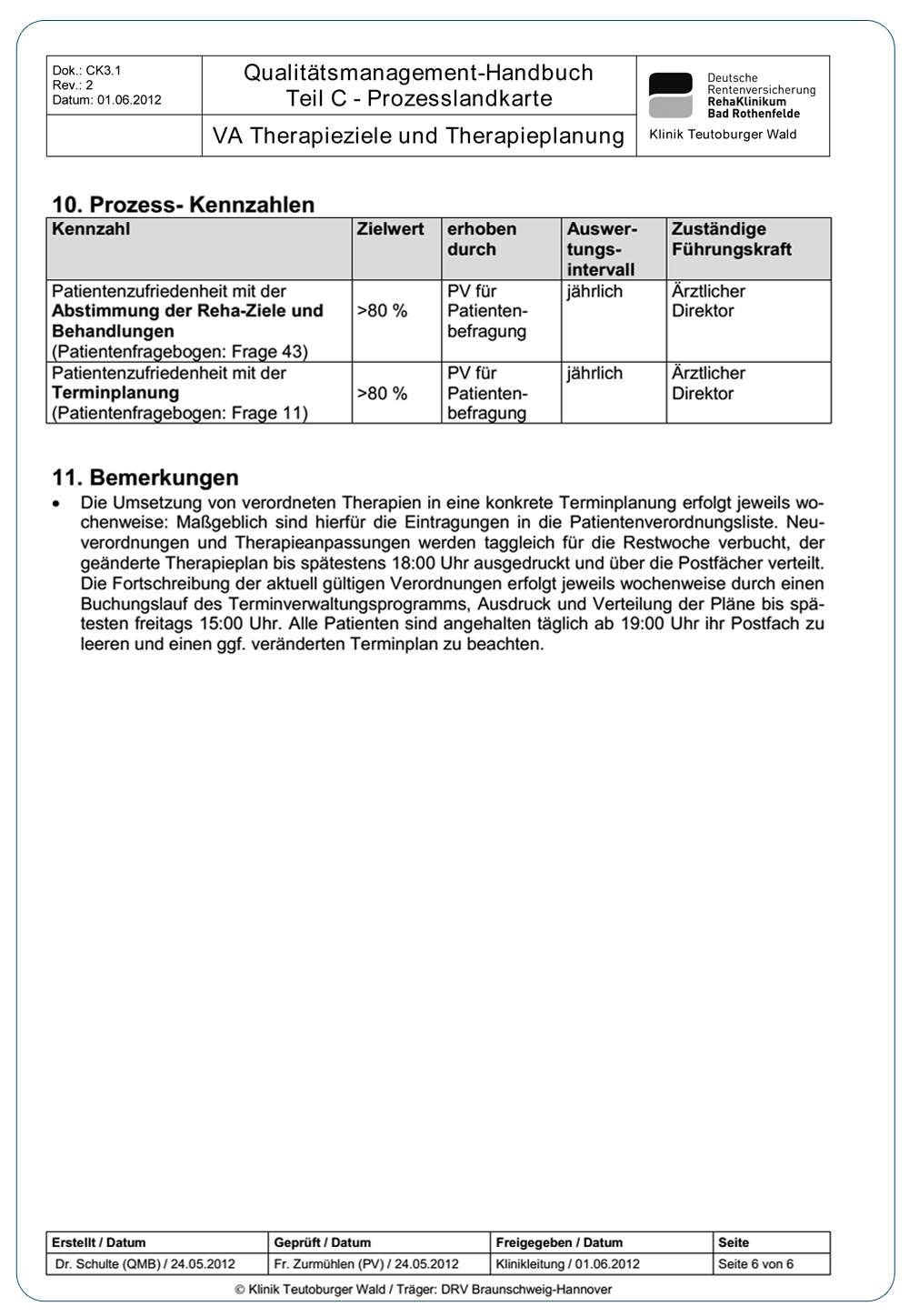 Praxisbeispiel 22a: Verfahrensanweisung Therapieziele und Therapieplanung - Seite 5